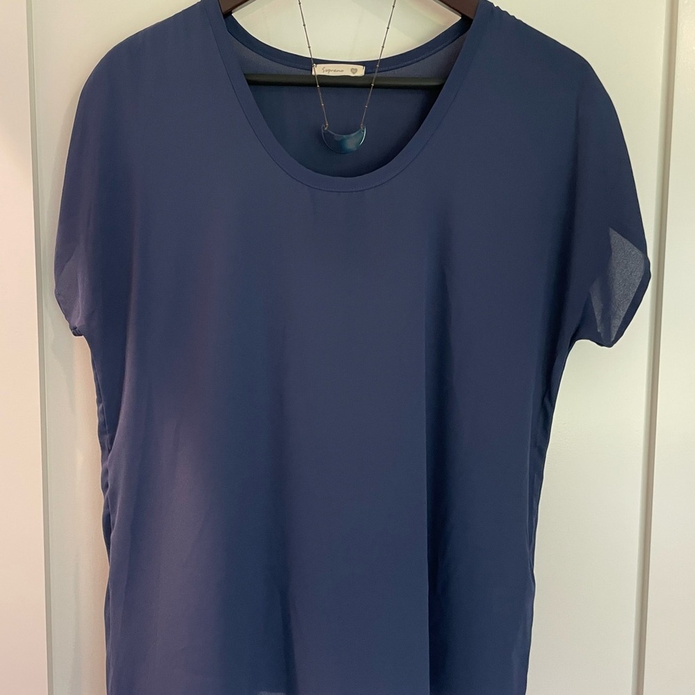 Navy Blue Women's Blouse